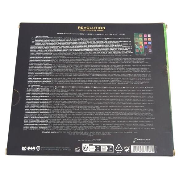 Revolution X DC GOTHAM CITY COMIC Eyeshadow Palette Harley Quinn Poison Ivy - Picture 4 of 8